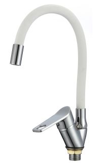 Смеситель для кухни РМС SL137W-016F хром/белый